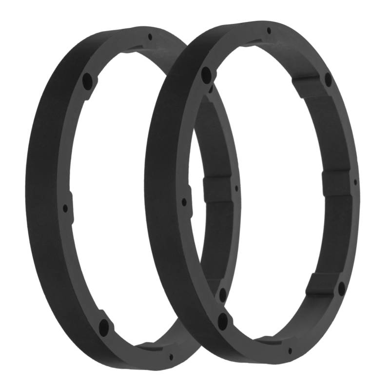 PRETYZOOM 2 Stück Hornscheibe Ersatz Universal- Auto Verbrauchermarkt Ring Lautsprecher-Abstandshalter Austausch des Lautsprecheradapters Lautsprecheradapter aus Kunststoff PVC Schwarz von PRETYZOOM