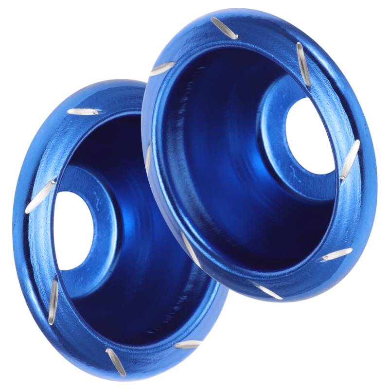 PRETYZOOM 2 Stück Schutzgabel Frontabdeckung Zubehör Schutz Crash Schutz Rad Roller Rahmen Slider Motorrad Rahmen Slider Motorrad Halterung Slider Blau Aluminiumlegierung von PRETYZOOM