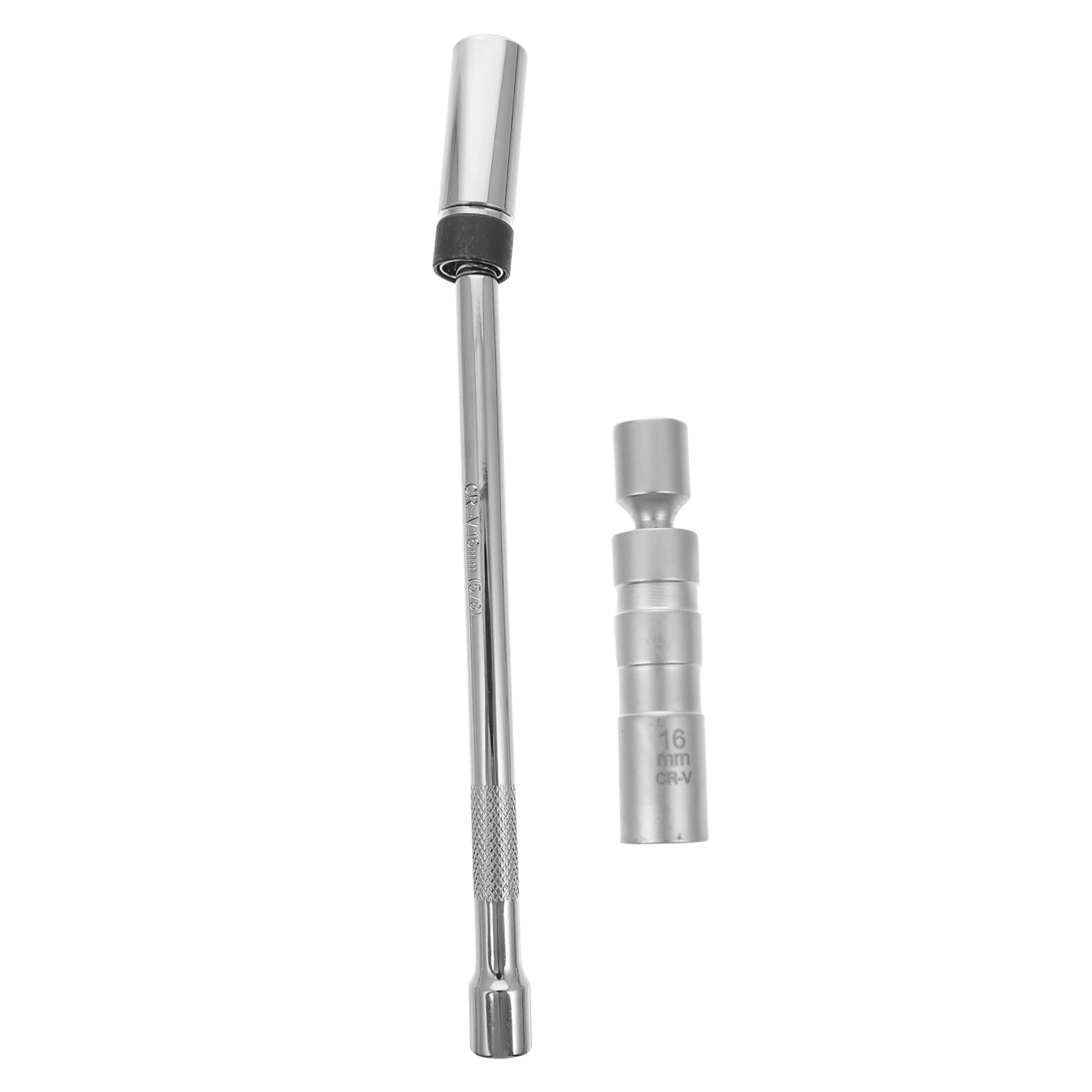 PRETYZOOM 2 Stück Steckschlüssel Stecker Funkenschlüssel Entfernung Buchse werkzeug Zündkerzen-Entferner Autozubehör Zündkerzenschlüssel Chrom-Vanadium-Stahl Silber von PRETYZOOM
