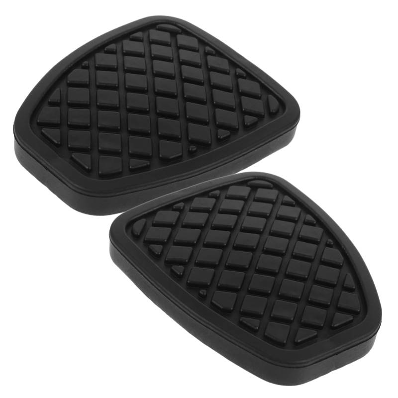 PRETYZOOM 2 Stück Zubehör für den Autoinnenraum Kupplung Pedal Innere Unterlage Bremsbeläge Autozubehör Gummi Black von PRETYZOOM