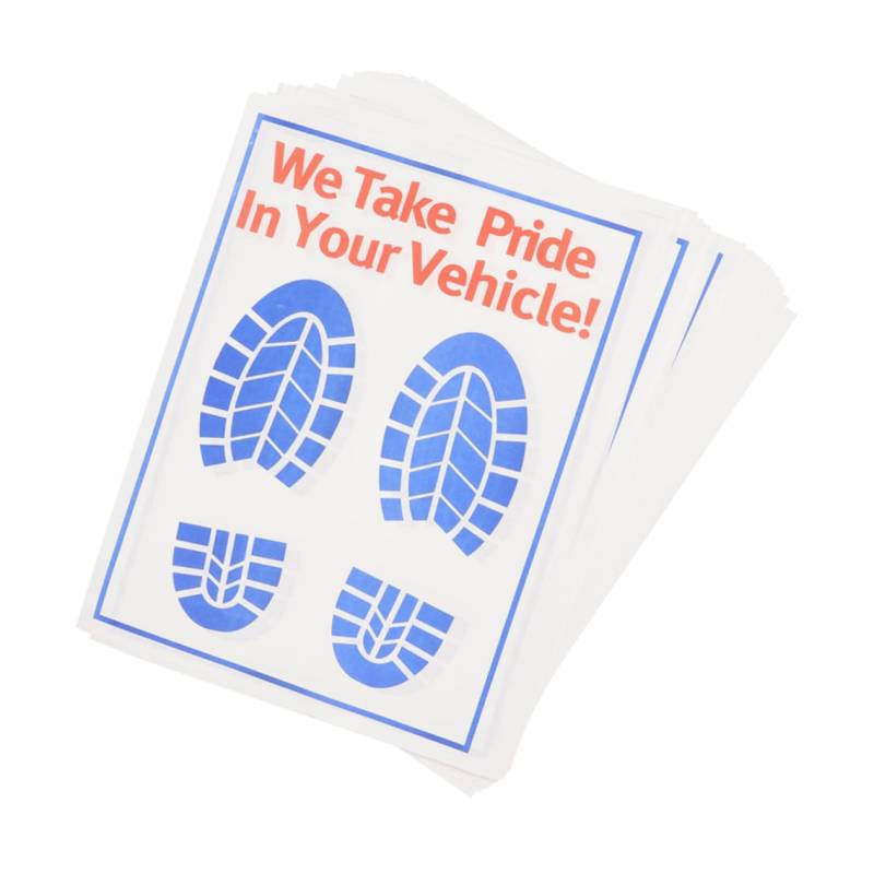 PRETYZOOM 25 Stück Auto Bodenmatten Papier Fußmatten Autos Durchsichtige Auto Matten Auto Detailing Bodenmatte Papier Autowasch Bodenmatte Auto Bodenbeläge Papier Automatten von PRETYZOOM
