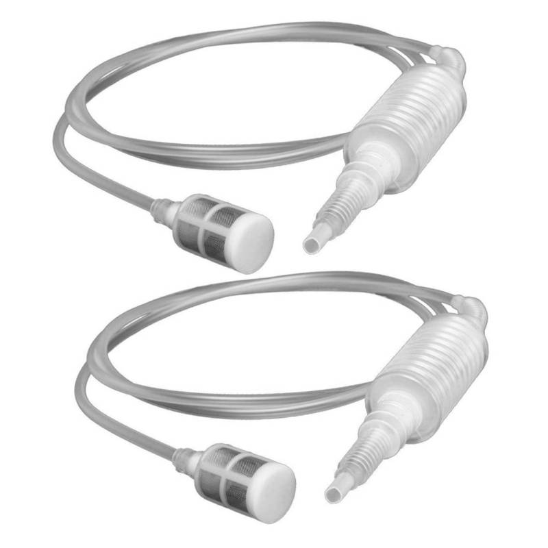PRETYZOOM 2Stücke Handpumpe Gassiphon mit Filter Ölextraktionspumpe für Benzin Wasser und Flüssigkeiten Hohe Durchflussrate Langlebig für Zuhause von PRETYZOOM