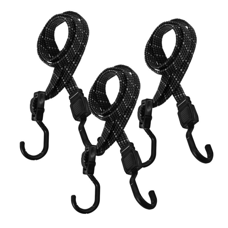 PRETYZOOM 3 Stück Elastischer Riemen Einstellbar Spanngurte Kabel Elastischer Helmgurt Gepäckband Radsportzubehör Gepäck Elastisches Seil Helm Elastisches Seil Helmseil Stahl von PRETYZOOM