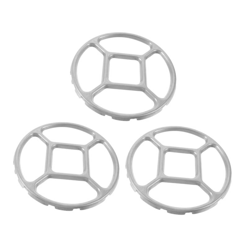 PRETYZOOM 3 Stück Hilfsstütze Für Kleine Töpfe Ringständer Für Wok Rutschfester Wokständer Wok Stütze Ständer Für Gasherd Gasherd Wok Stütze Kaffeekannenständer Silber Verzinkt von PRETYZOOM