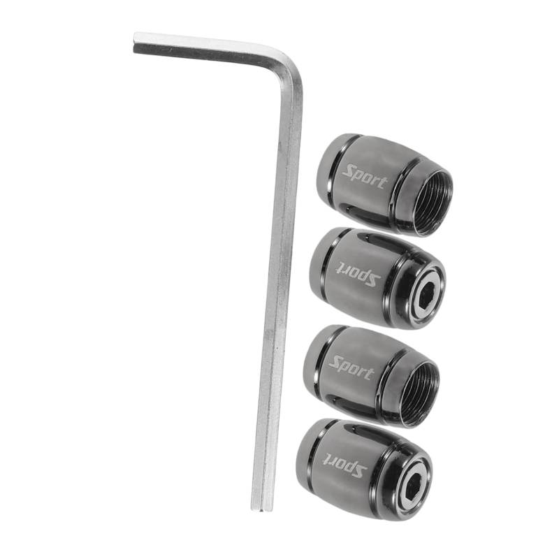 PRETYZOOM 4 Stück Atmungsaktive Haubenstiel Aluminium Motorrad Ersatz Reifenkappe Außen Radkappen Reifenstopper Abdeckung Luftkappen Für Reifen Universal Ventilkappen Chrom Reifen Luftkappe von PRETYZOOM