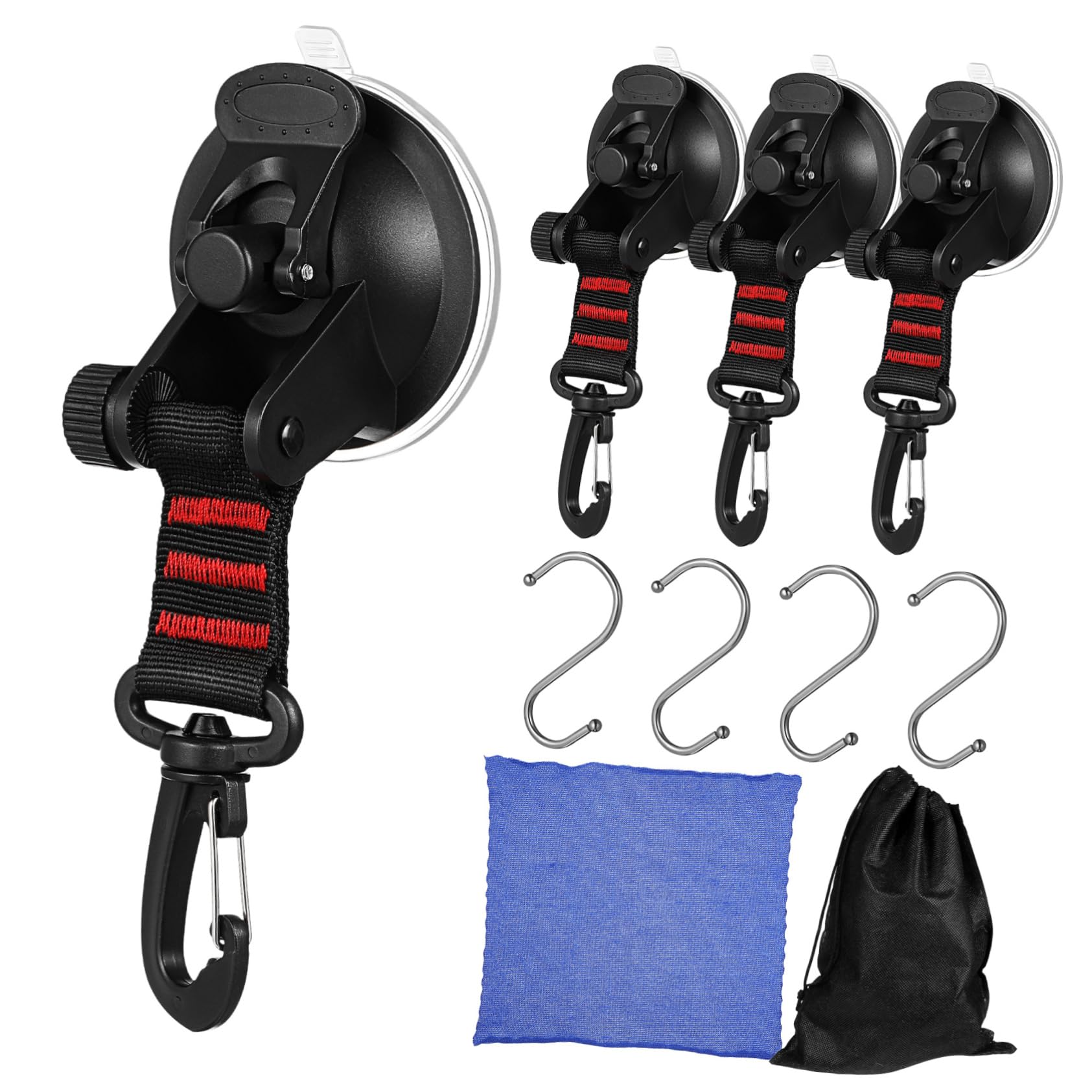 PRETYZOOM 4 Stück Camping-Saugnapfhaken Auto -Markise Fenstersaugnäpfe mit Haken Fensterhaken Saugnäpfe Saughaken Auto-Markise-Camping Saugnapfhaken strapazierfähig Abs Black PRETYZOOM 4 Stück Camping-Saugnapfhaken Auto -Markise Fenstersaugnäpfe mit Haken Fensterhaken Saugnäpfe Saughaken Auto-Markise-Camping Saugnapfhaken strapazierfähig Abs Black von PRETYZOOM