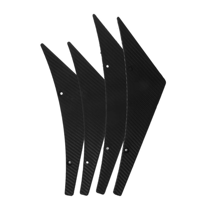 PRETYZOOM 4 Stück Frontspoiler Auto Frontsplitter Spoiler Splitter Form Flossen Spoiler Für Autos Canards Frontstoßstange Canard Universal Mini Spoiler Für Auto Automotive Autoflosse Abs von PRETYZOOM
