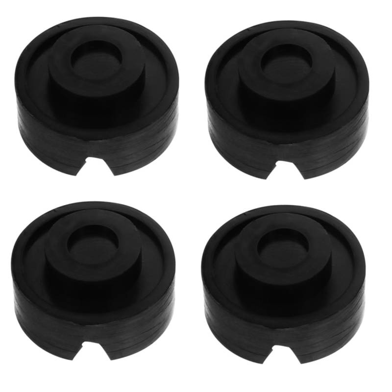 PRETYZOOM 4 Stück Gummi-stütz Block Boden Wagenheber Stand Auto Pads Unterstützung Jack Unterlage Rahmenschienenadapter Klinkenpad-Adapter Natürliches Gummi Black von PRETYZOOM