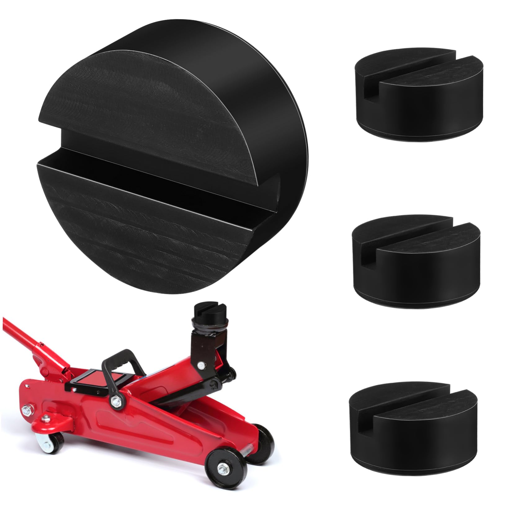 PRETYZOOM 4 Stück Gummiblock Wagenheber Bodenheberauflagen Unterstützung Zubehör Tischungen Automobil Pinch Weld Jack Pad Jack-Pad Gummiklinkenauflage Aufzug für Autos Jack-Gummipads Schwarz PRETYZOOM 4 Stück Gummiblock Wagenheber Bodenheberauflagen Unterstützung Zubehör Tischungen Automobil Pinch Weld Jack Pad Jack-Pad Gummiklinkenauflage Aufzug für Autos Jack-Gummipads Schwarz von PRETYZOOM
