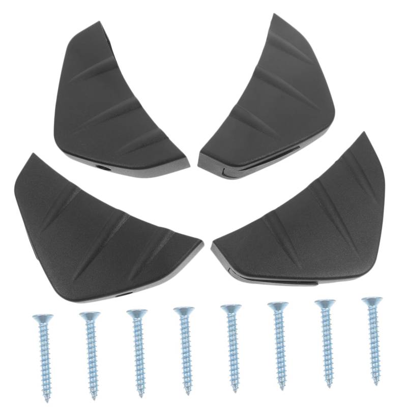 PRETYZOOM 4 Stück Heckspoiler Zubehör Universal- Styling bewachen Stoßfänger-Spoiler Heckstoßstangenspoiler-Diffusor für Auto Spoiler für Autos Auto Heckdiffusor pp Black von PRETYZOOM