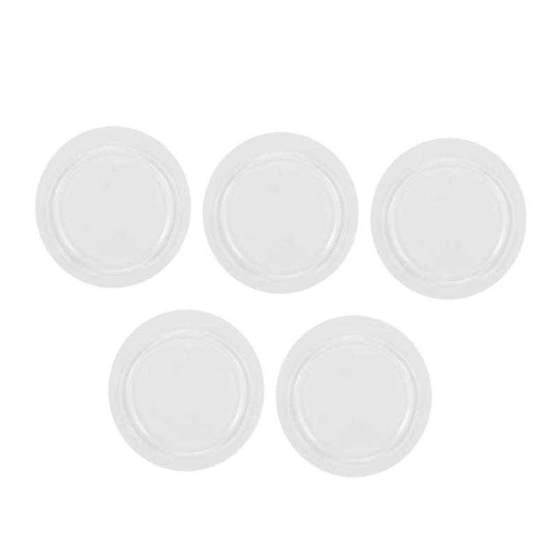 PRETYZOOM 5 Stück rutschfeste Matte Sauggreifer Silikongelpads Armaturenbrett Dekorationen Klebriger Telefongriff Klebriges Armaturenbrett Anti-rutsch-Matte Für Das Armaturenbrett Pu Weiß von PRETYZOOM