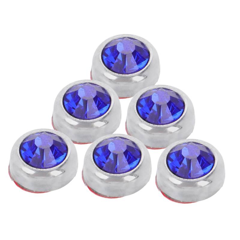 PRETYZOOM 6 Stück Autodekoration Bohrer Autodekorationen Auto Bling Strass Autozubehör Bling Autozubehör Abs Blau von PRETYZOOM