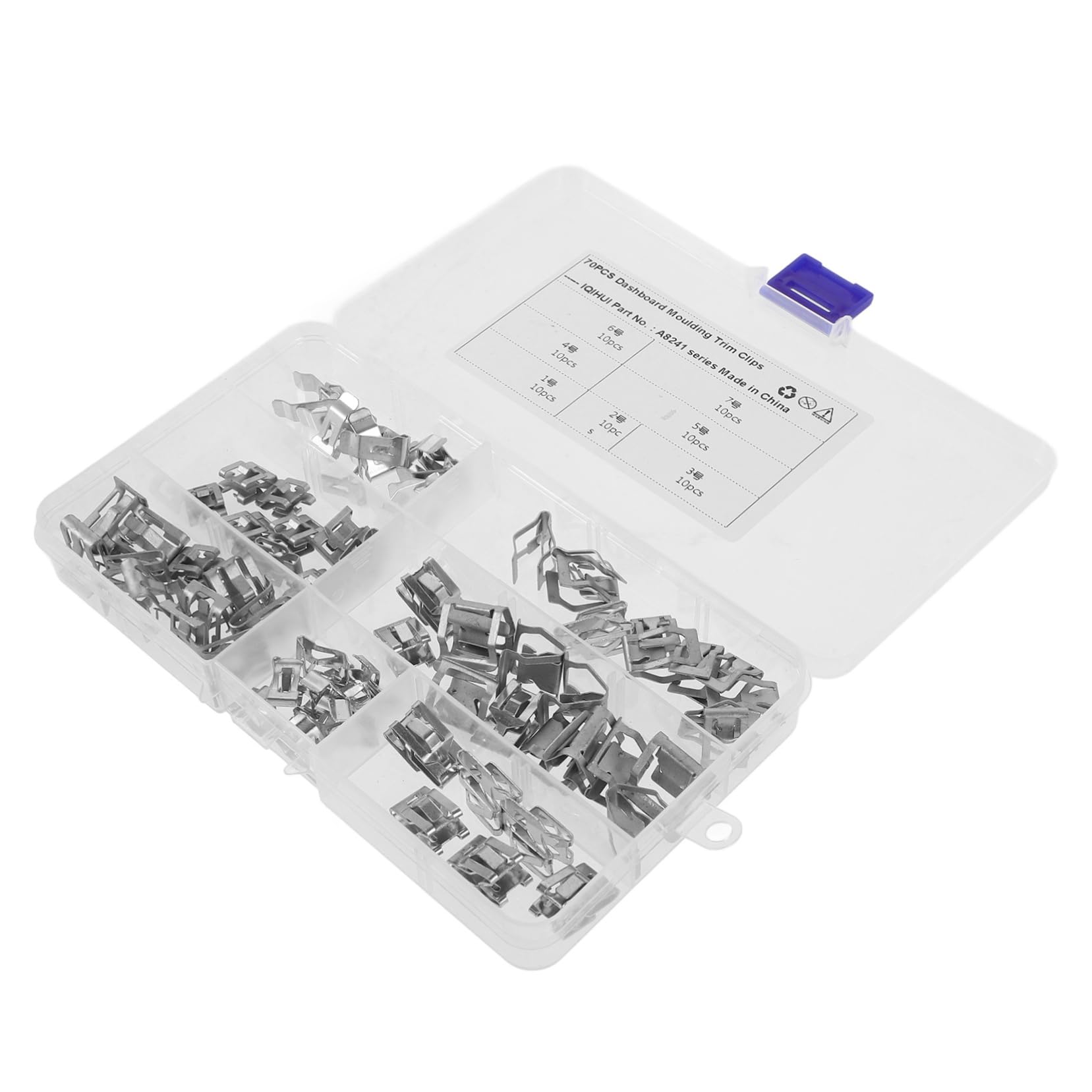 PRETYZOOM 70 Stück Auto Halteklammern Zierklammern Autoteile Zubehör Armaturenbrett Zierklammer Zierleistenklammern Auto Clip Kit Vinyl Befestigungsklammer Blaue Liner Clips Weißer PRETYZOOM 70 Stück Auto Halteklammern Zierklammern Autoteile Zubehör Armaturenbrett Zierklammer Zierleistenklammern Auto Clip Kit Vinyl Befestigungsklammer Blaue Liner Clips Weißer von PRETYZOOM
