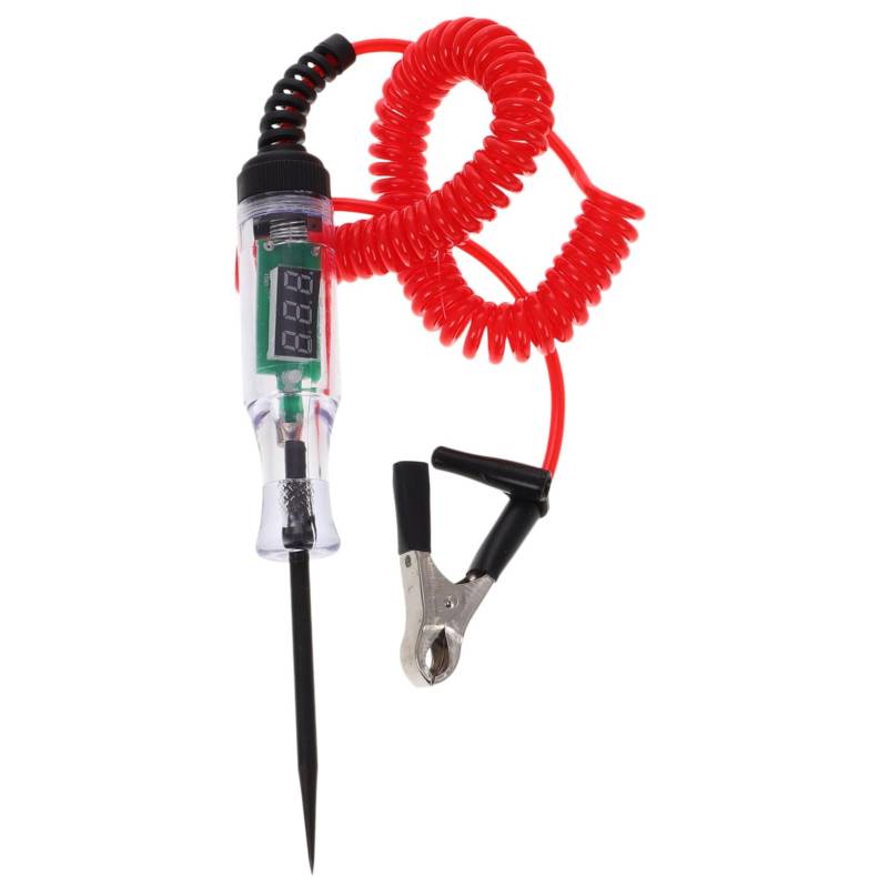 PRETYZOOM Bleistift Testen Bidirektionaler Spannungsprüfer Stromkreissondentester Schaltungstester Digitaler Elektrischer Tester Power-Tester-Stift Kfz-stromkreistester Auto-ac-Tester Metall von PRETYZOOM
