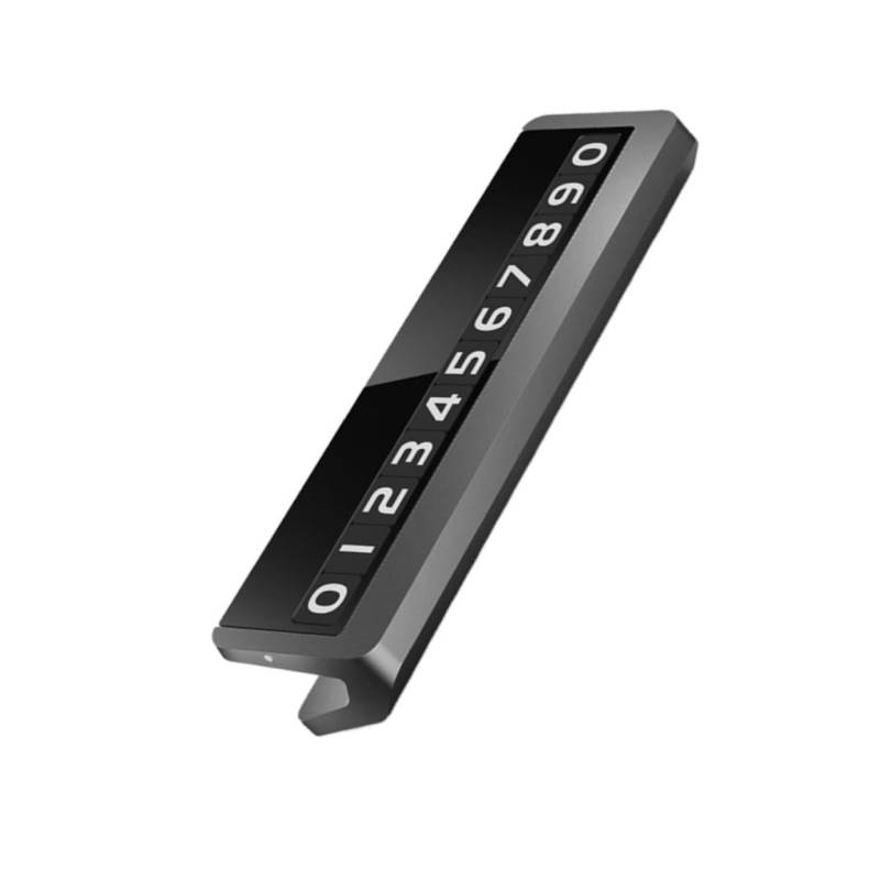 PRETYZOOM Hochtemperatur Parkplatzschild mit Versteckter Telefonnummer DIY Temporäre Parkkarte für Autos Leuchtendes Design von PRETYZOOM