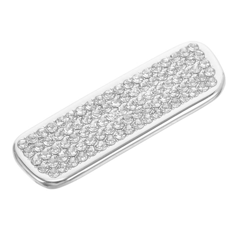 PRETYZOOM Kasten Aufkleber für Armlehnenbox-Knopf Innere Auto trimmen Schlüssel Armlehnen-Öffnungsknopfabdeckung Schalterblende Mittelkonsole Strasssteine von PRETYZOOM