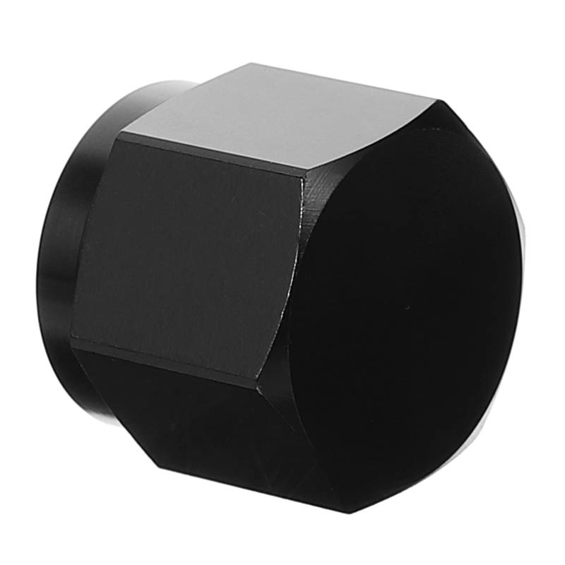 PRETYZOOM Kraftstofftank-fackeldeckel Treibstofftank Kappe Kraftstofftankabdichtung 6an-stecker Tankdeckel 6an 6eine Armatur 6an Kraftstofftankanschluss Aluminiumlegierung Schwarz von PRETYZOOM