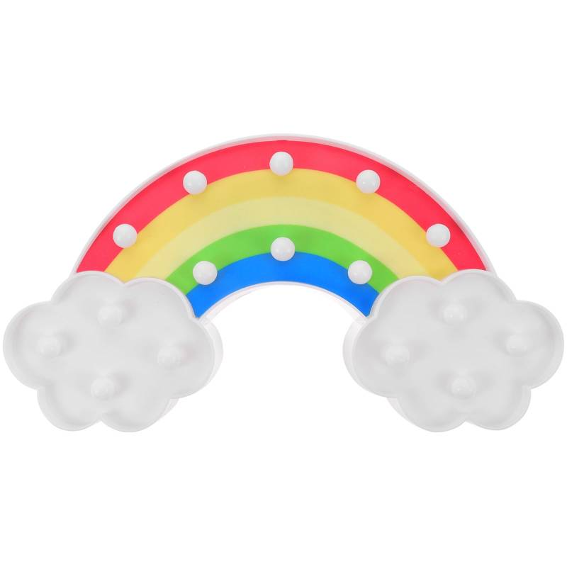 PRETYZOOM LED Regenbogen Kinderzimmer Nachtlicht Lampe Batteriebetrieb für Kinderzimmer Hause von PRETYZOOM