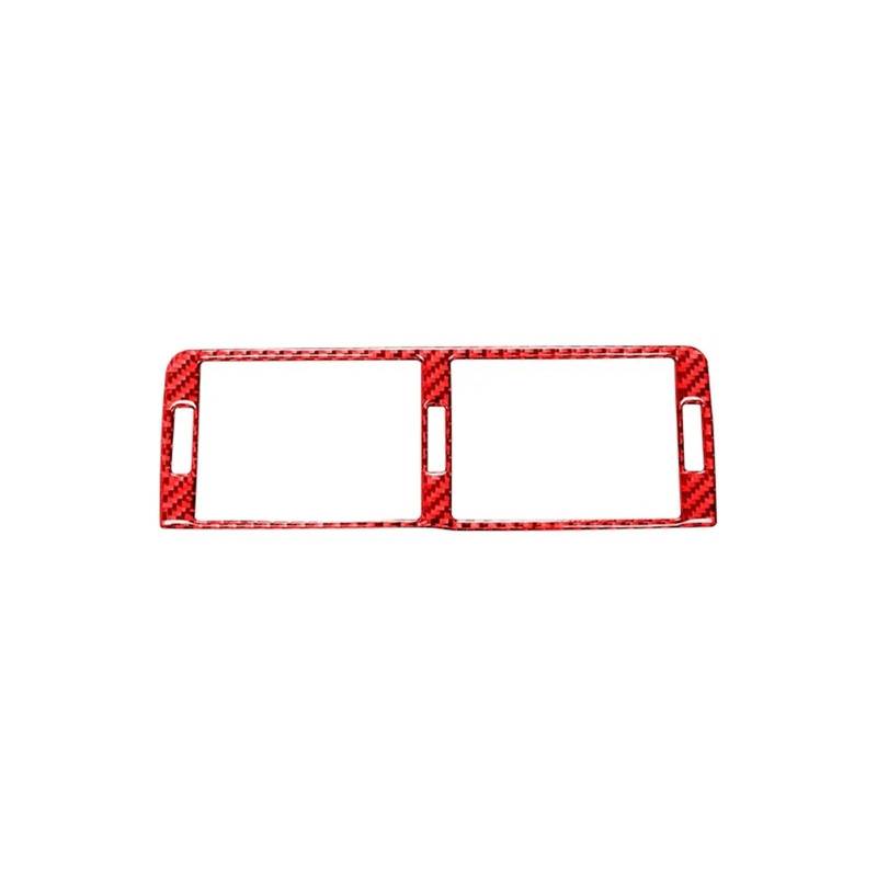 Center Konsole Trim Für 3er E46 1999-2004 2003 Auto-Armaturenbrett Zentrale Luftauslass-Dekoration Rahmenabdeckung Kohlefaser-Aufkleber Mittelkonsole Rahmen(Red) von PRFGSGVBV