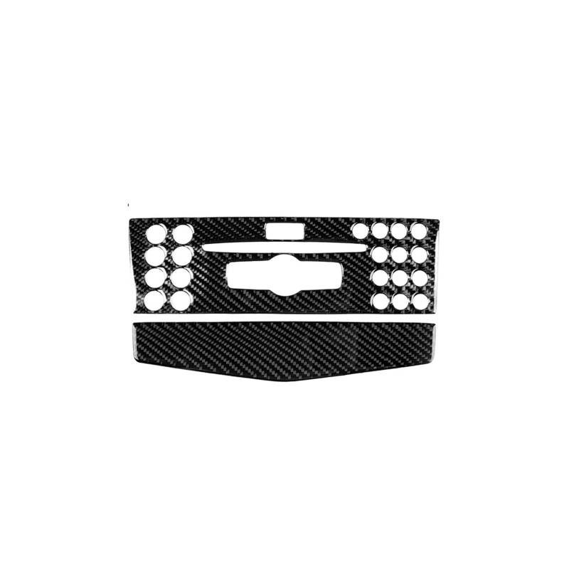Center Konsole Trim Für C-Klasse W204 2007-2013 Auto Zentrale Steuerung CD Radio Button Panel Dekorative Abdeckung Trim Aufkleber Carbon Mittelkonsole Rahmen(Style B) von PRFGSGVBV