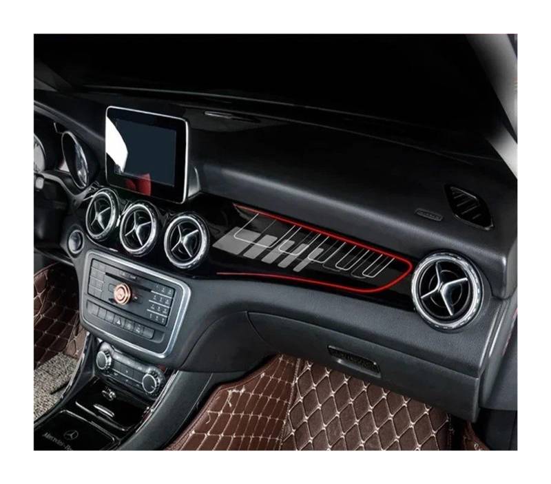 Center Konsole Trim Für GLA Für CLA A-Klasse W176 2013-2018 LHD Car Center Console Wasserbecherhalter Panel ABS Kohlefaserverkleidung Mittelkonsole Rahmen(G) von PRFGSGVBV