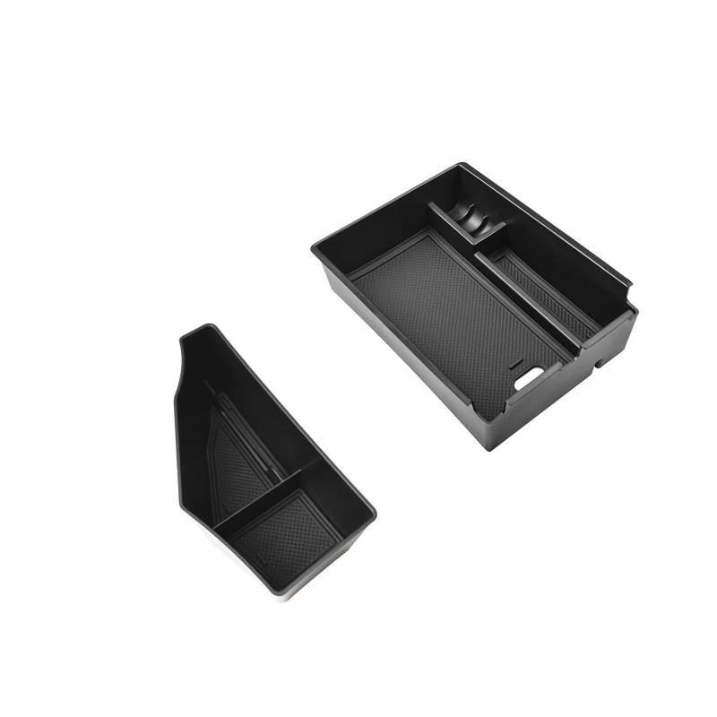 Center Konsole Trim Für Kia Für Sportage 5th 2023 2024 Auto Center Console Tray Center Console Organizer Armlehne Storage Box ABS Mittelkonsole Rahmen(2PCS) von PRFGSGVBV