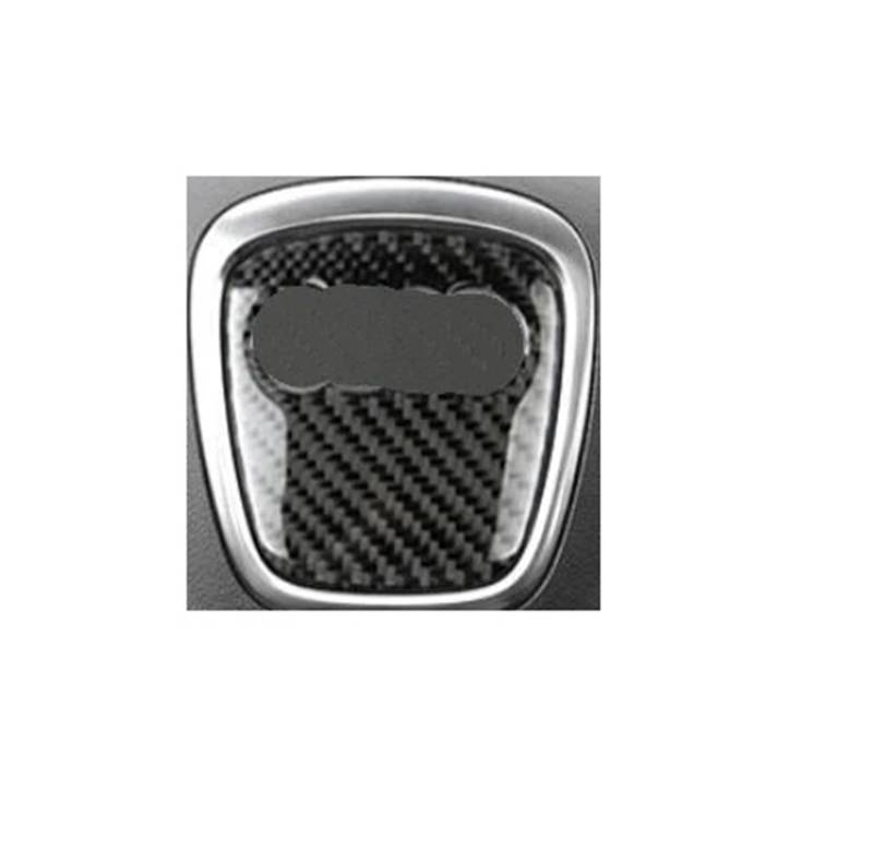 Center Konsole Trim Für Q3 Für A6 C7 Für Q5 Für A8 Für Q7 B6 B7 Auto Carbonfaser-Rahmenabdeckung Zubehör Lenkrad-Aufkleber Mittelkonsole Rahmen(B Style) von PRFGSGVBV