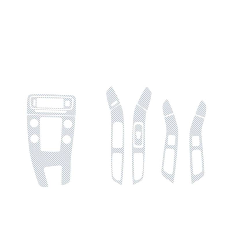 Center Konsole Trim Für S60 Für V60 2011-2017 Autofolie Innenaufkleber Mittelkonsole Getriebe Armaturenbrett Lufttürgriff Lift Panel Carbon Mittelkonsole Rahmen(Carbon Fiber Silv,Left Hand Drive) von PRFGSGVBV