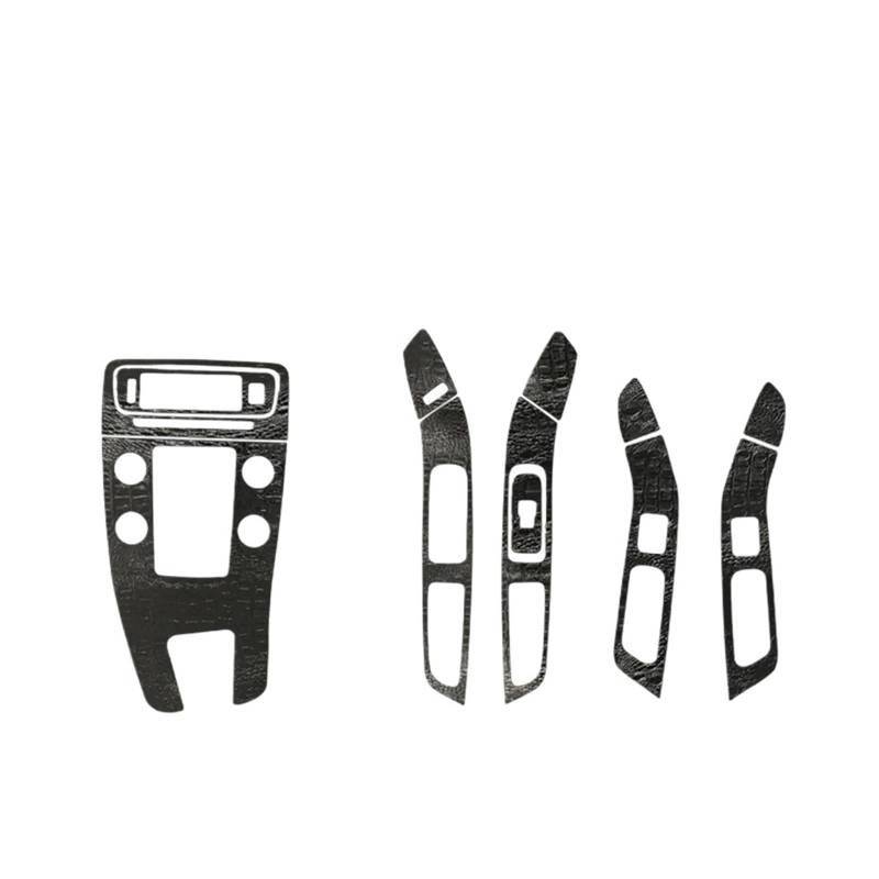 Center Konsole Trim Für S60 Für V60 2011-2017 Autofolie Innenaufkleber Mittelkonsole Getriebe Armaturenbrett Lufttürgriff Lift Panel Carbon Mittelkonsole Rahmen(Crocodile Skin Patte,Left Hand Drive) von PRFGSGVBV