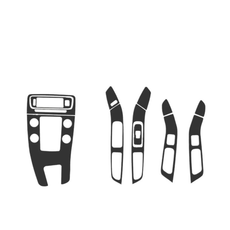Center Konsole Trim Für S60 Für V60 2011-2017 Autofolie Innenaufkleber Mittelkonsole Getriebe Armaturenbrett Lufttürgriff Lift Panel Carbon Mittelkonsole Rahmen(Ice Film Black,Right Hand Drive) von PRFGSGVBV