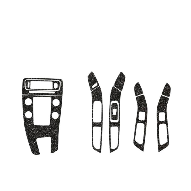 Center Konsole Trim Für S60 Für V60 2011-2017 Autofolie Innenaufkleber Mittelkonsole Getriebe Armaturenbrett Lufttürgriff Lift Panel Carbon Mittelkonsole Rahmen(Matte Sparkling Blac,Left Hand Drive) von PRFGSGVBV