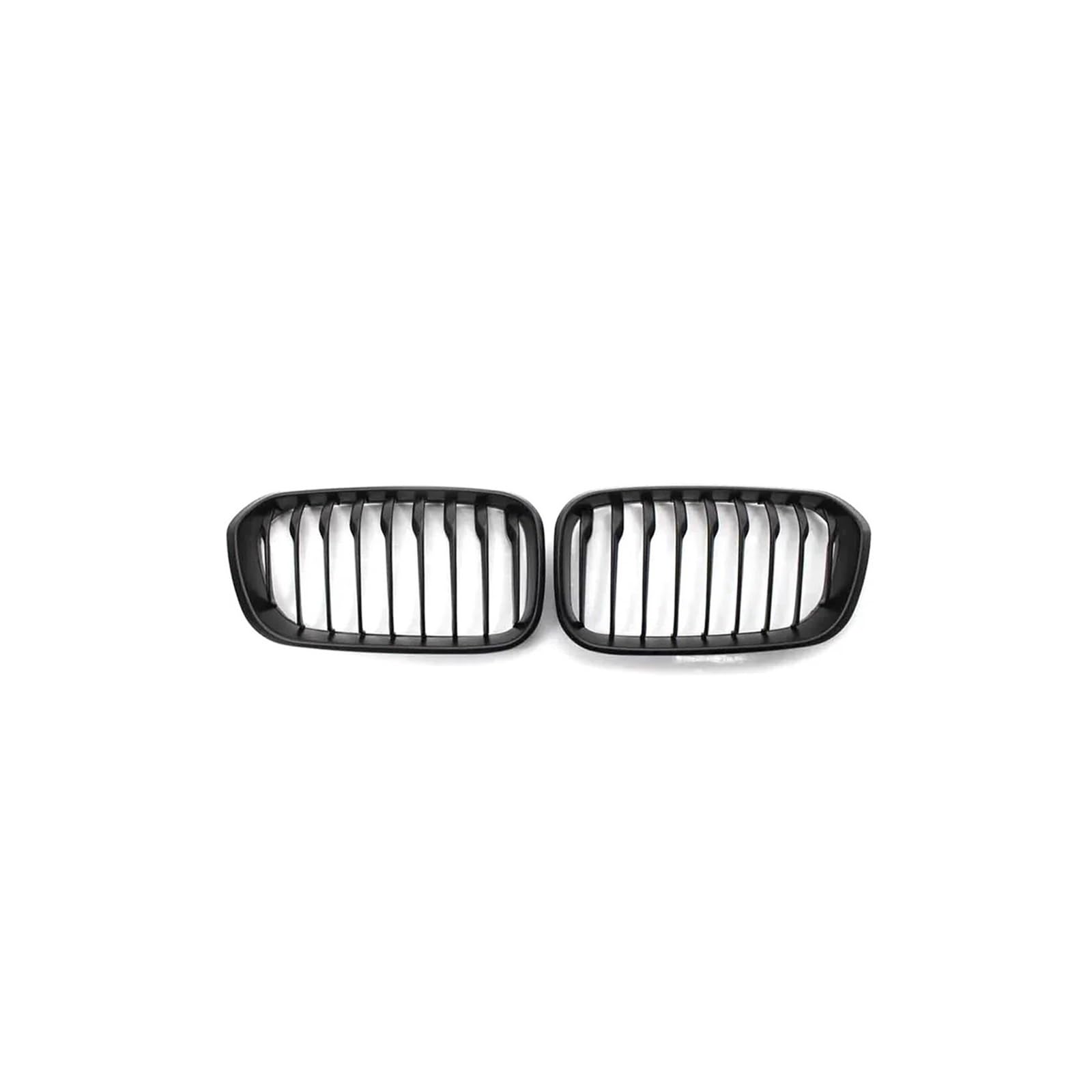 Haubengrill 2Pcs Für 1 Serie F20 F21 2012-2019 Auto Vorderen Stoßfänger Gitter Nieren Grill Racing Glanz Schwarz Vorne Haube Kühlergrill(Single-Matte Black) von PRFGSGVBV