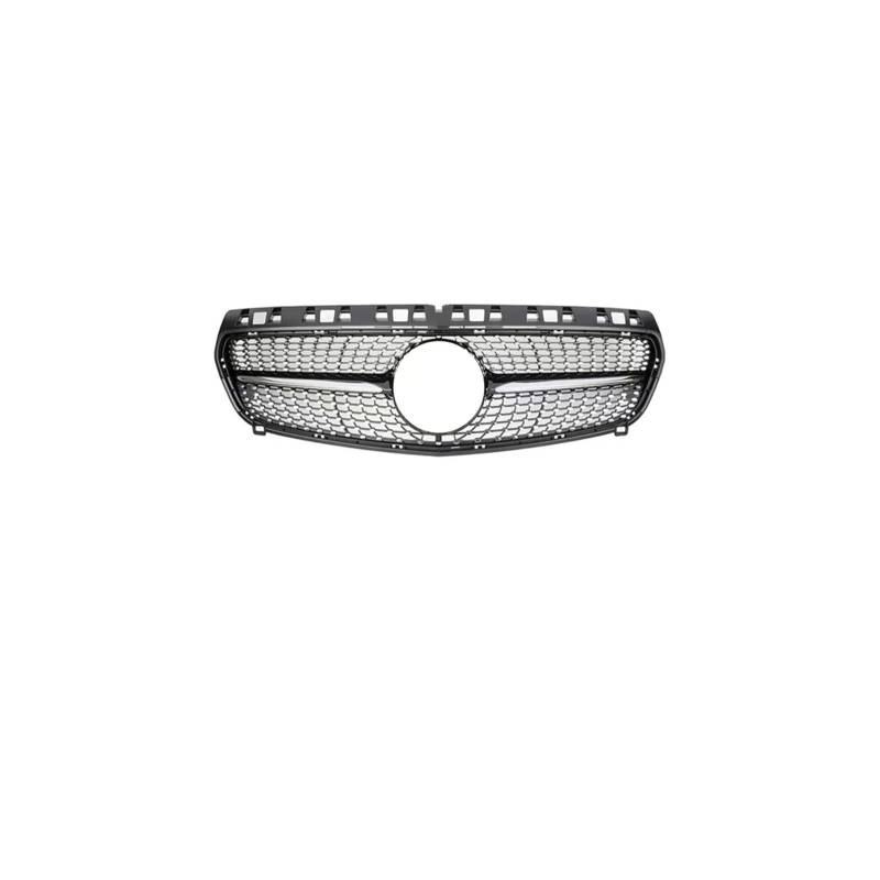 Haubengrill Für A Für Klasse W176 A180 A200 A220 A250 A260 A45 2013-2015 Auto Front Kühlergitter Stoßstangengrill Vorne Haube Kühlergrill(Black2) von PRFGSGVBV