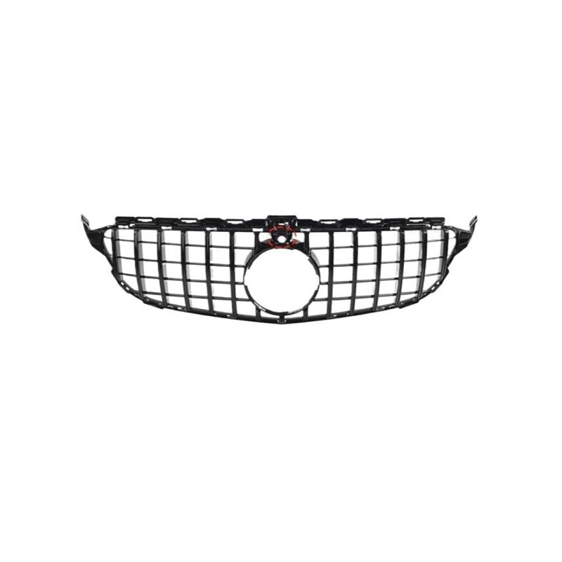 Haubengrill Für C-Klasse W205 C180 C200 C250 C300 C400 Für GT 2015-2021 Frontschürze Haube Grill Mit Kamera Loch Vorne Haube Kühlergrill(15-18 15bar Hole) von PRFGSGVBV