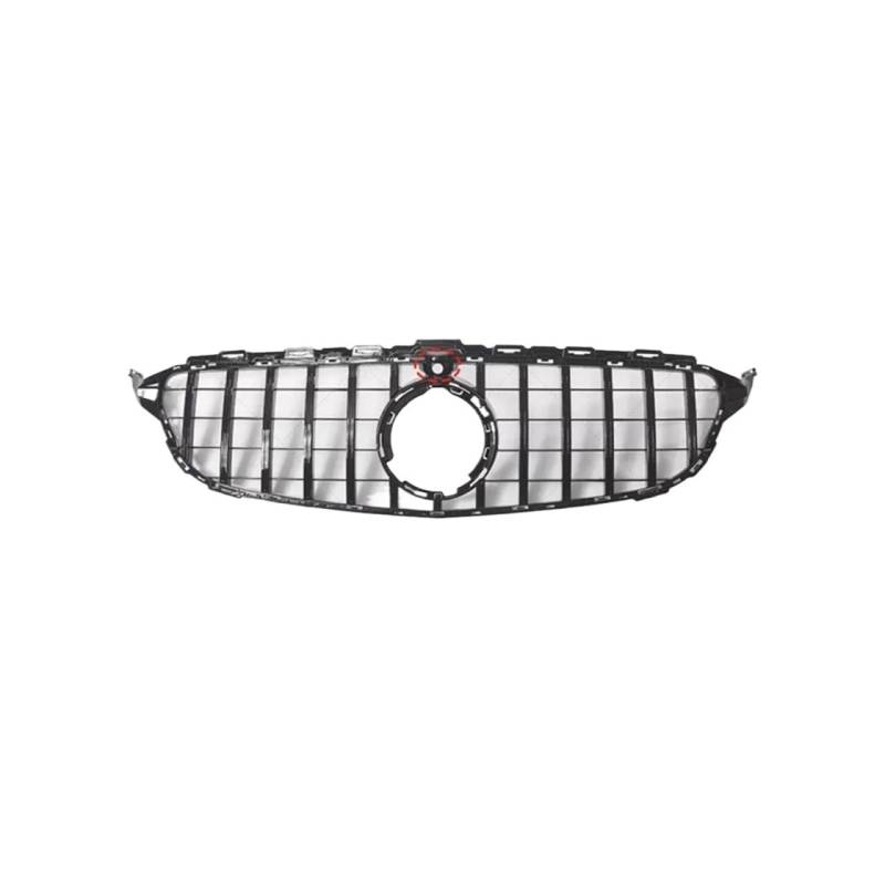 Haubengrill Für C-Klasse W205 C180 C200 C250 C300 C400 Für GT 2015-2021 Frontschürze Haube Grill Mit Kamera Loch Vorne Haube Kühlergrill(19-21 13bar Hole) von PRFGSGVBV