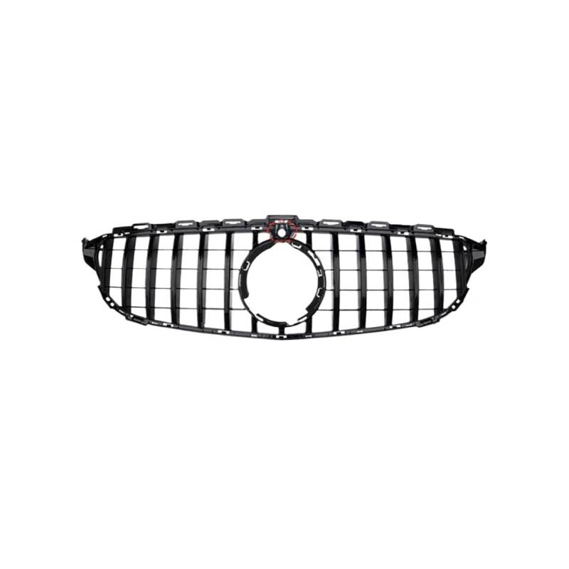 Haubengrill Für C-Klasse W205 C180 C200 C250 C300 C400 Für GT 2015-2021 Frontschürze Haube Grill Mit Kamera Loch Vorne Haube Kühlergrill(19-21 15bar Hole) von PRFGSGVBV