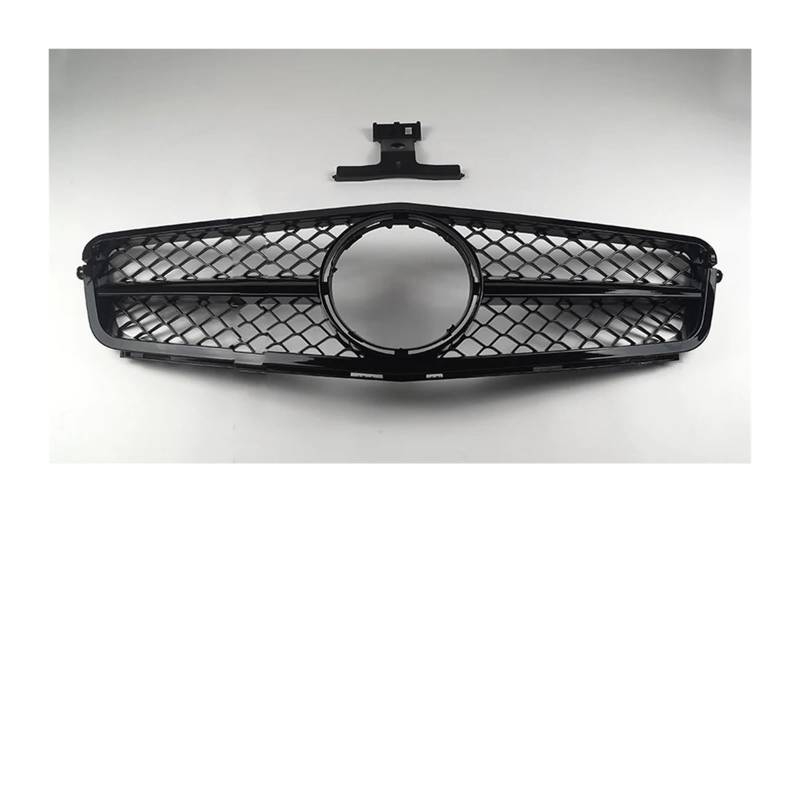 Haubengrill Für C W204 C43 2007-2014 C180 C200 C220 C250 C300 Für AMG Auto Front Einlass Grille Racing Haube Grill Vorne Haube Kühlergrill(Glossy Black) von PRFGSGVBV