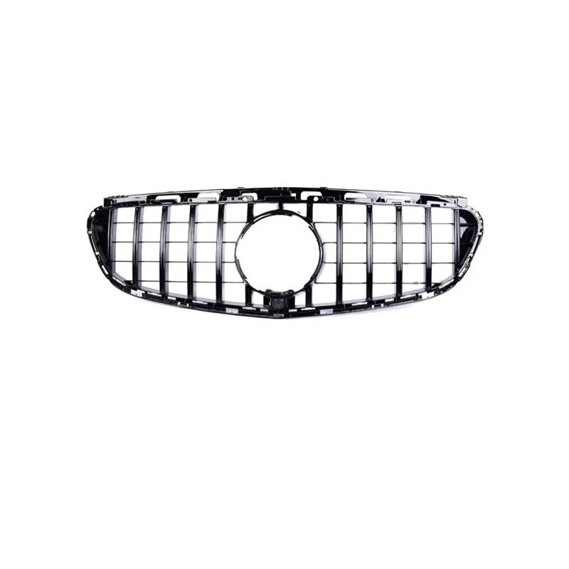 Haubengrill Für E Für Klasse W212 2009-2015 Auto Front Racing Grill Diamant Für AMG Schwarz Silber Vorne Haube Kühlergrill(14-15 g Black) von PRFGSGVBV