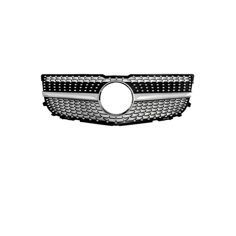 Haubengrill Für GLK X204 GLK220 GLK250 GLK300 GLK350 2008-2015 Frontstoßstangengrill Diamant Für GT-Stil Vorne Haube Kühlergrill(13-15 Diamond Silver) von PRFGSGVBV