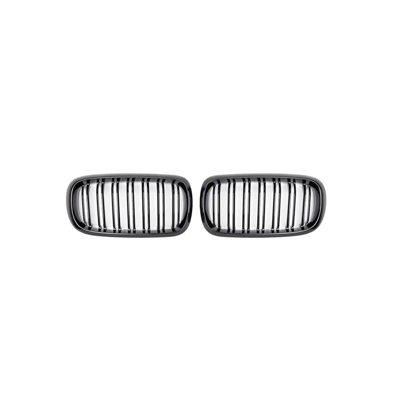 Haubengrill Für X5 Für X6 F15 F16 2014-2018 Auto Vorderen Stoßfänger Nieren Facelift Kühlergrills Vorne Haube Kühlergrill(Glossy Black) von PRFGSGVBV