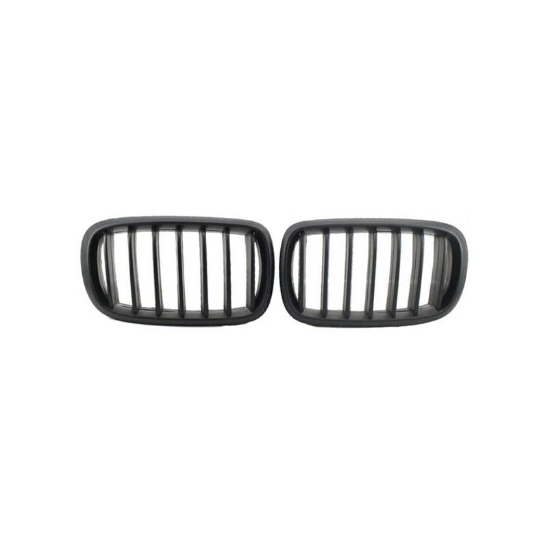 Haubengrill Für X5 Für X6 F15 F16 X5M F85 X6M F86 2014 2015 2016 2017 Auto Front Nierenhaube Grill Vorne Haube Kühlergrill(B Matte Black) von PRFGSGVBV