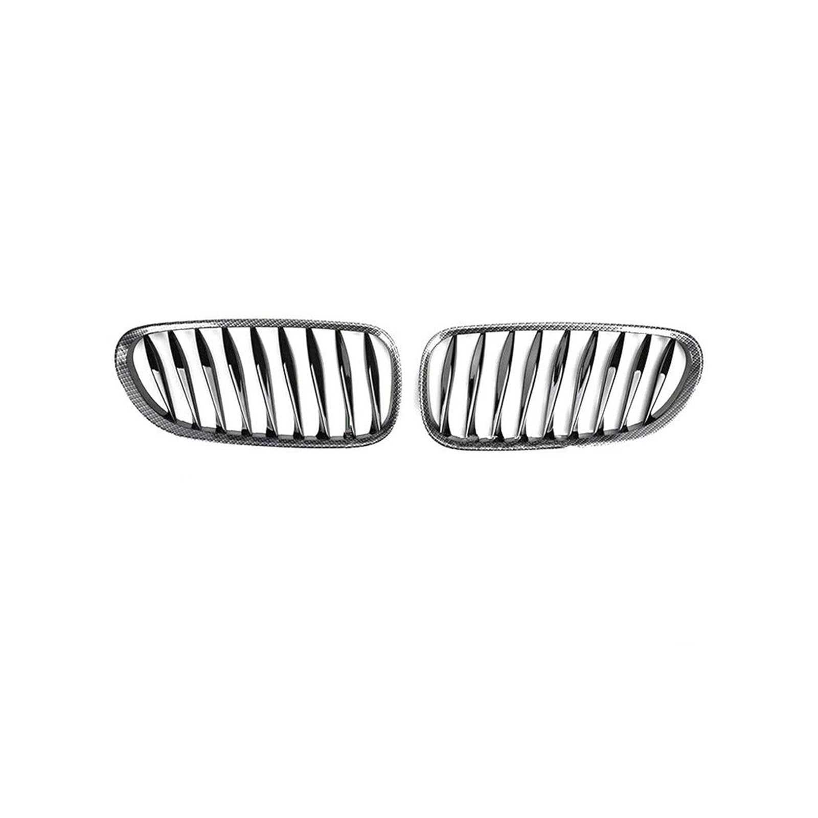 Haubengrill Für Z4 E85 2003-2008 Jahr Front Kühlergrill Schwarz Motor Kühlung Grill Chrom Stoßstange Niere Vorne Haube Kühlergrill(Carbon Pattern Black) von PRFGSGVBV