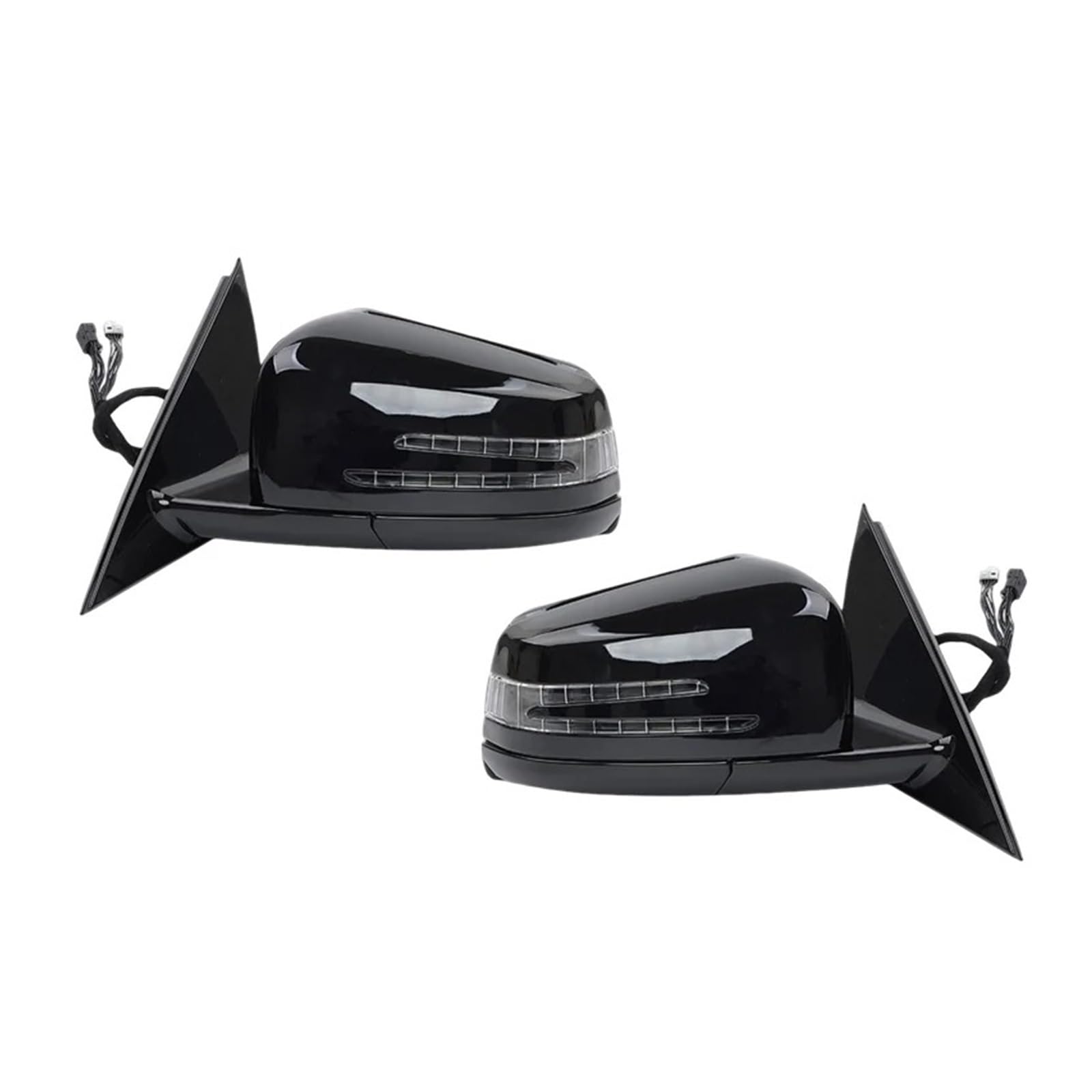 Komplett-Außenspiegel Für S-Klasse S300 S350 S400 S63 W221 2006-2013 Auto Power Side Tür Rückspiegel Montage Außenspiegel Spiegel(1Pair Black) von PRFGSGVBV