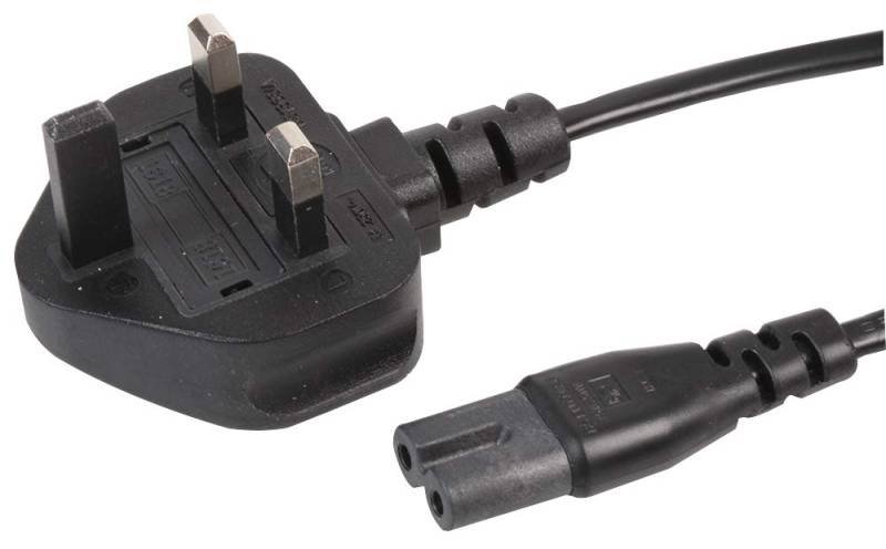 Pro Elec PEL00810 UK-Netzstecker auf C7-Kabel, 1,5 m, Schwarz von PRO-ELEC
