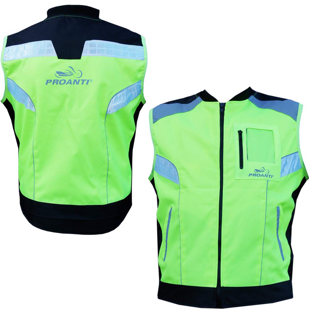 PROANTI Motorrad Warnweste Sicherheitsweste Motorrad Neon Weste - Größe XXL PROANTI Motorrad Warnweste Sicherheitsweste Motorrad Neon Weste - Größe XXL von PROANTI