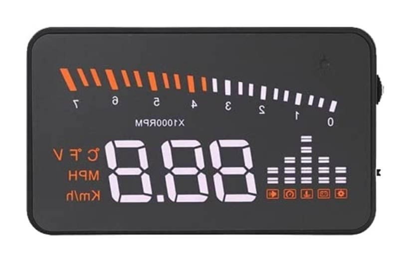 PROBUDGET OBD-Display, Projektion von Informationen über das Armaturenbrett auf der Windschutzscheibe, Schwarz von PROBUDGET