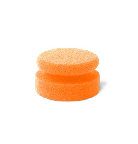 ProfiPolish Auftragspad hart orange Ø 90 mm - Handpad - Puck - retikuliert - Premium Schaum - Polieren - Polierschaum von PROFI POLISH