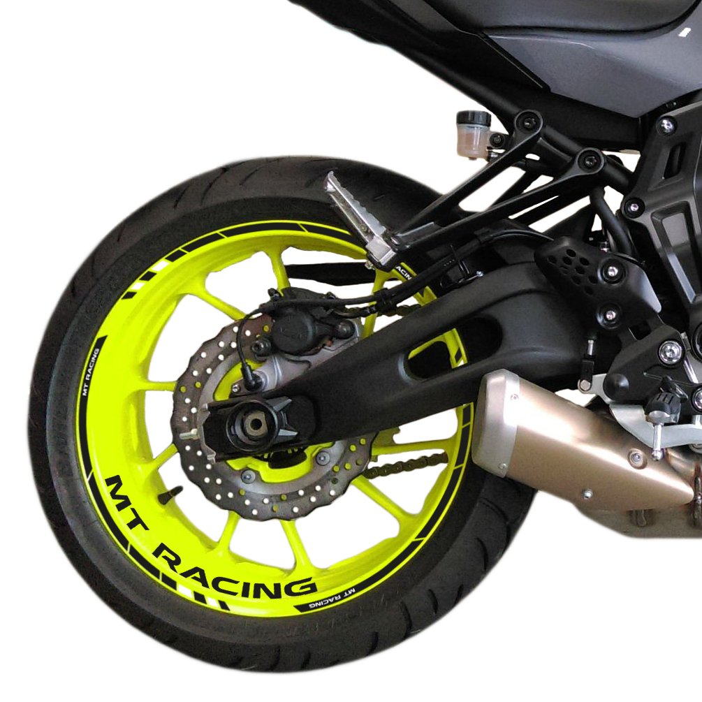 FELGENRANDAUFKLEBER passend für Yamaha MT-07 Moto GP Style Felgenaufkleber (Motiv 3) von PROFILETEC.COM