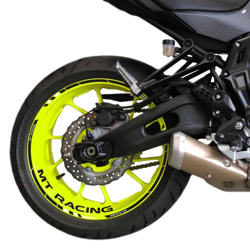 FELGENRANDAUFKLEBER passend für Yamaha MT-09 Moto GP Style Felgenaufkleber (Motiv 3) von PROFILETEC.COM