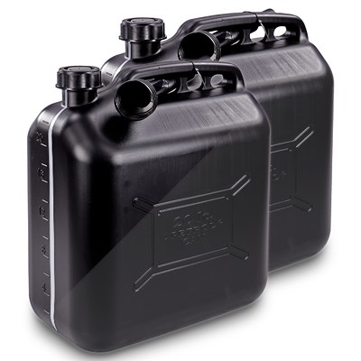 Proplus 2x Benzinkanister 20L Kunststoff schwarz UN-geprüft von PROPLUS